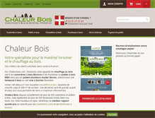 Tablet Screenshot of chaleurbois.com